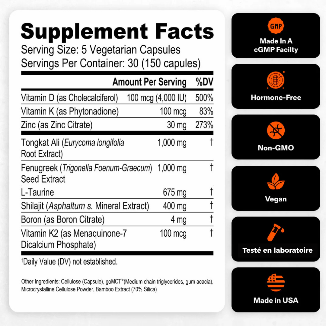 SAHARION ALPHA™ — pour la testostérone et la transformation physique